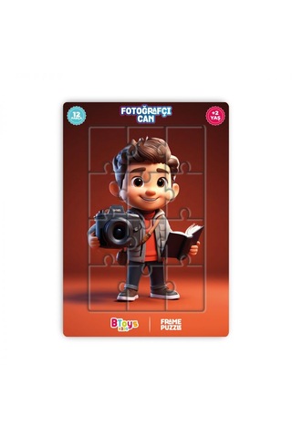 Btoys 5 Adet Lisanslı 12 Parça Can Serisi Puzzle