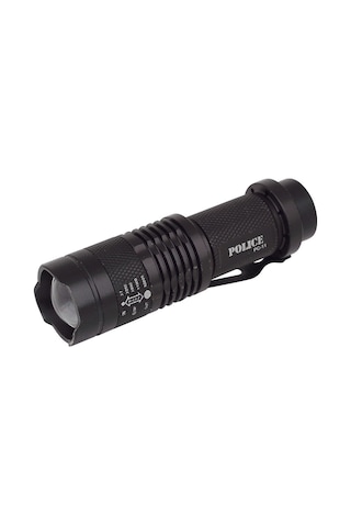 Police Pc-11 Tek Pilli Mini El Feneri Cree Q5 Led Zoomlu Çok Renkli