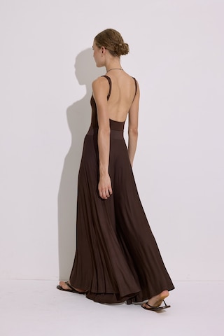 Dökümlü Rahat Pantolon Kahverengi Kahverengi