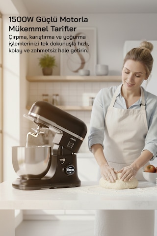 Sinbo SMX-2773 7.5 L 1500 W Dijital Ekranlı Zaman Ayarlı Stand Mikser