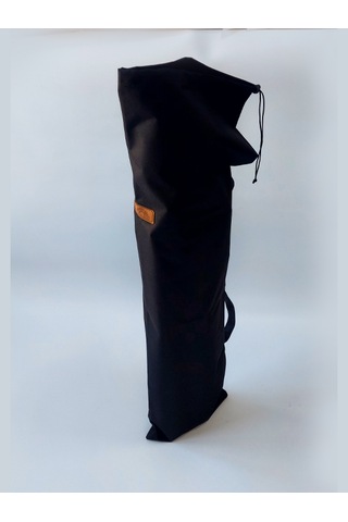 Joyfull Turtle Ahşap - Kollu Katlanır Sandalye -siyah Kılıf-çanta Siyah