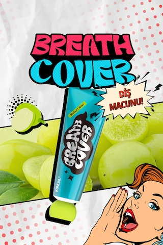 Bitkisel Özlü, Nane Aromalı Diş Macunu Kundal Deep Breath Cover Toothpaste Muscat Mint