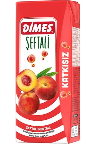 Dimes Şeftali Nektarı 27 x 200 ML Dimes Şeftali Nektarı 27 x 200 ML