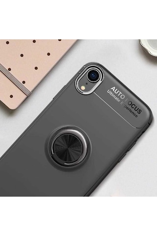 Apple Uyumlu iPhone XR 6.1 Kilif Yüzüklü Magnetli Ravel Case 389753775