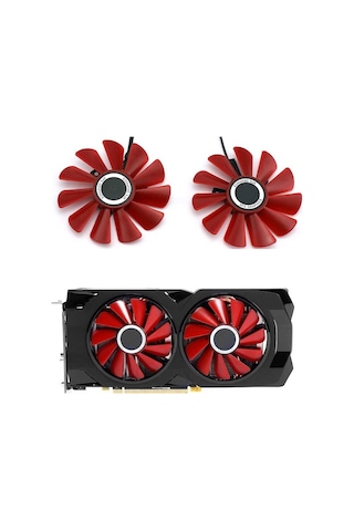Xfx 85 Mm Çap Rx-570-2048sp Rx-580 Fd10u12s9-c Xfx Rx570 4g Rx580 Video Görüntü Kartları Yedek Fan Olarak Soğutma