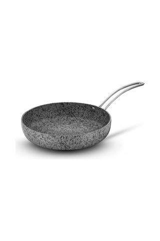 Stone-age 28 Cm Çizilmez Yanmaz Yapışmaz İndüksiyonlu Tava Gri
