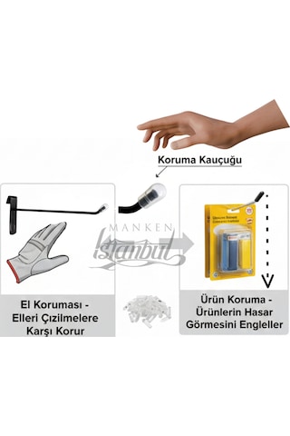 Tel Pano Kancası 10 Cm Kauçuklu Siyah Delüx Ekstra Güçlü Mağaza Raf Askı Kancası 100 Adet