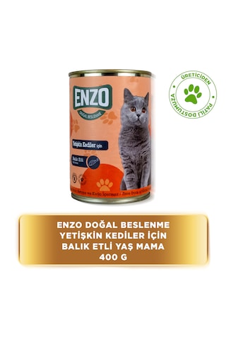 Balık Etli Konserve Yaş Kedi Maması 400 Gr X 24