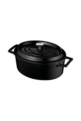 Siyah Metal Oval Mini Tencere, Kullanışlı Ve Şık 0