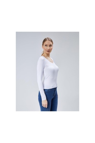 Virago Soft Touch V Yaka Uzun Kol Bluz/body Beyaz - 686786237 Beyaz - 686786237 Beyaz