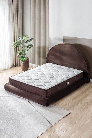 Good Night Legom Torba Yaylı Set Yatak Baza Başlık Tek Kişilik Yıkanabilir Ortopedik Kahverengi