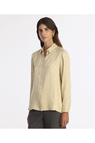 Yargıcı Regular Gömlek Yaka Uzun Kol Gömlek 25kkgm6012x 017 Bej