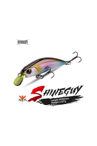Krallık Balıkçılık Cazibesi Crankbait Isca Yapay Jerakbait Yavaş Batan 45mm 3.6g Wobblers Minnow Pike Alabalık Cazibesi Modeli 0502