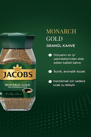 Jacobs Monarch Gold Granül Kahve Cam Kavanoz 100 G