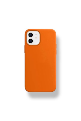 Apple Uyumlu iPhone 11 Kılıf Yumuşak Silikon İçi Kadife Lansman Kapak . Turuncu