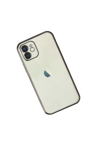 iPhone Uyumlu 12 Kılıf Razer Lensli Silikon - Siyah