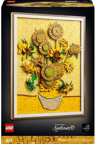 LEGO® Art Vincent van Gogh – Ayçiçekleri 31215 - Yetişkinler için Yaratıcı Dekoratif Model Yapım Seti (2615 Parça)