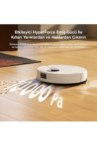 Roborock Q8 Max Pro Beyaz Akıllı Robot Süpürge (Teşhir)