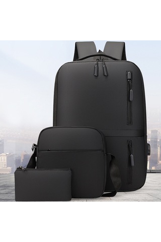 Springsun Erkek İş Çantası Usb Büyük Kapasiteli Dizüstü Bilgisayar Sırt Çantası Erkekler İçin Profesyonel Omuz Çantası Yönetici Dizüstü Bilgisayar Çantası İş Çantası Siyah