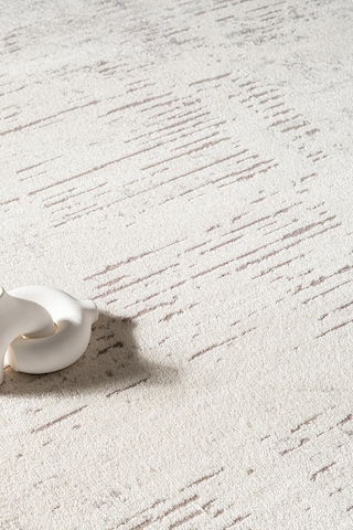 Soıl Ct009a Açık Gri Halı Gri Detaylı Modern Ince Akrilik Tozuaz Salon Halısı Yatak Odası Koridor
