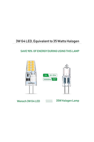 G4 Led Sıcak Beyaz, 10 G4 Led Ampul 12v, 3w Sıcak Beyaz 3000k 16x 2835 Smd 35w Halojen Ampulü Değiştirin, Titreşimsiz, G4 Akkor Ampul 350 Lümen, 360 Işın Açısı