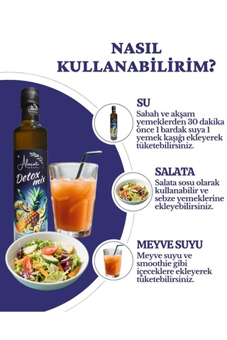 Detox Mix Sirkesi Doğal Fermantasyon 500 Ml X2 Adet