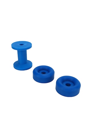 Yunboo Gemi Tırnak Tekerleği - Mavi Pvc Malzeme - Kayık Tırnak Merkezleyici Ve Kılavuz Rulmanı 3 Adet