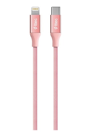 Ttec AlumiCable Type-c Lightning Hızlı Şarj Kablosu 150cm 2DK41RA Rose Gold