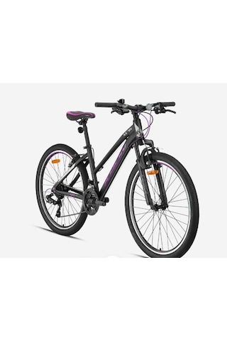 Kron Xc 75 Lady 26" Jant 14 Kadro 21 Vites V Fren Bayan Dağ Bisikleti Mat Siyah Mor Bej Siyah-mor