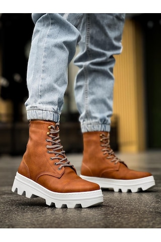 Knack Yüksek Taban Ayakkabı B-023 Taba Taba