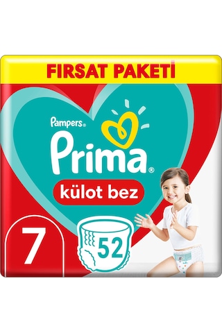 Prima Külot Bez Fırsat Paketi 7 Beden 4x52 208 Adet 7 Numara