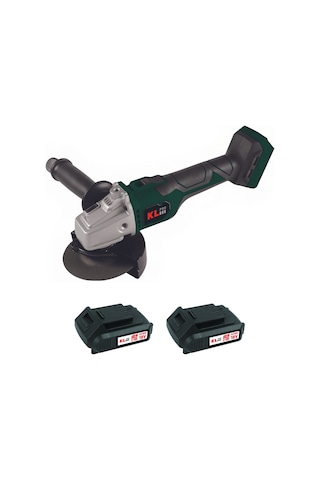 Klpro Klat18bs-20 18V/2.0Ah. 115MM Çift Akülü Devir Ayarlı Kömürsüz Şarjlı Avuç Taşlama