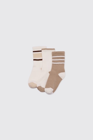 Panço Erkek Çocuk Bej Soket Çorap 2622bk11002 Krem