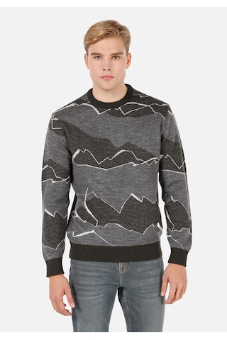 Colins Regular Fit Yuvarlak Yaka Jakarlı Erkek Yeşil Kazak Cl1071693 Q1.v1 Gre Koyu Yeşil