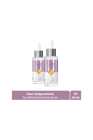 Clear Scalpceuticals Saç Bakım Serumu Saç Dökülmesine Karşı 45 Ml X2
