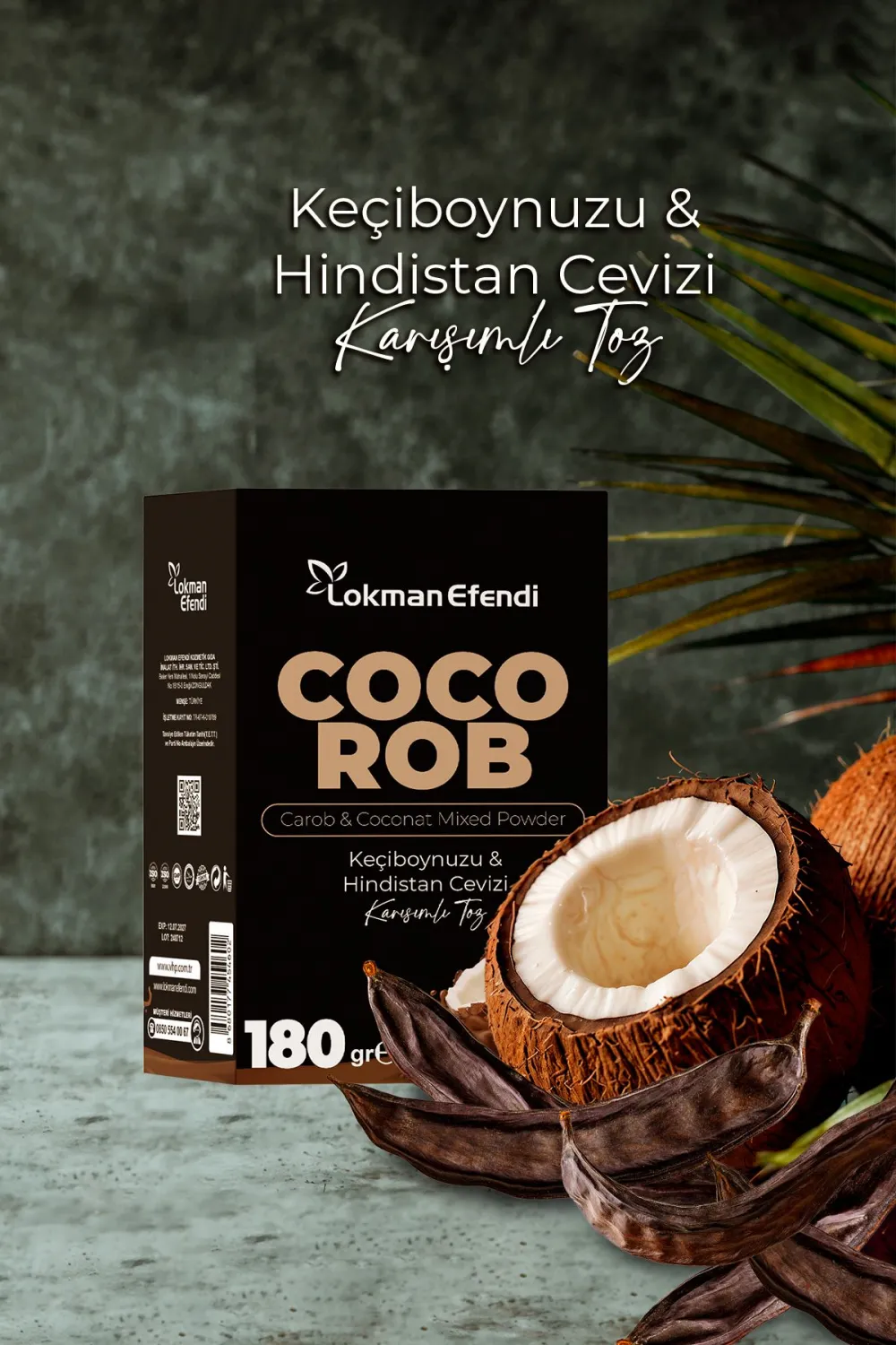 Lokman Efendi Coco Rob 180 Gr. Keçiboynuzu Ve Hindistan Cevizi Karışımlı Toz