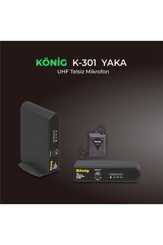 König K 301 Bir Yaka Uhf Mikrofon