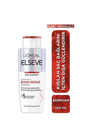 Elseve Bond Repair Bağ Güçlendirici Şampuan 200 ML + Onarıcı Bakım Kremi 150 ML + Şampuan Öncesi Kurtarıcı Bakım 200 ML
