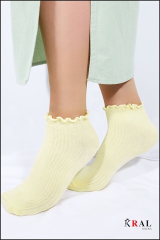 Kral Socks Kadın Bambu Çorap 5 Çift Renkli Hediye Kutulu Patik Kadın Çorap ASORTİ