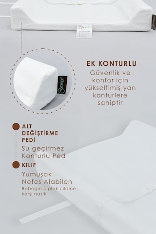 Mordesign Aşkabat Alt Bebek Değiştirme Minderi