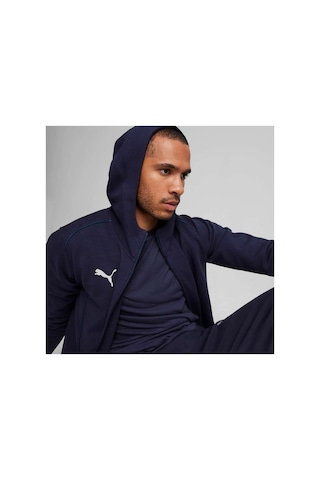 Teamfınal Casuals Football Erkek Kapüşonlu Ceket Puma Navy-puma Silver