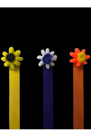 3 Lü Çiçek Model Ayraç