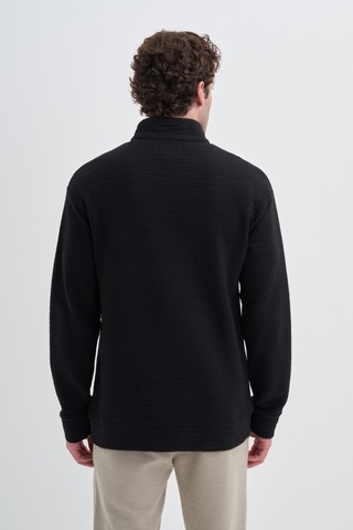 Cazador 50670 Erkek Dik Yaka Sweat Siyah