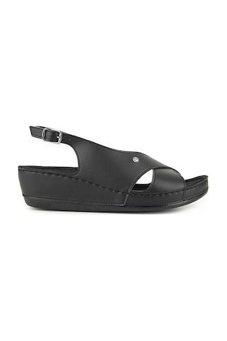 Muya İngane 35207-430 Topuk Jelli Anatomik Taban Kadın Sandalet Siyah 36-40 Siyah