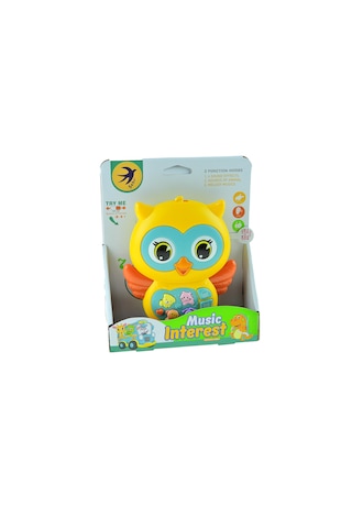 Oyuncak Sevimli Mini Baykuş Işıklı Sesli 15 Cm