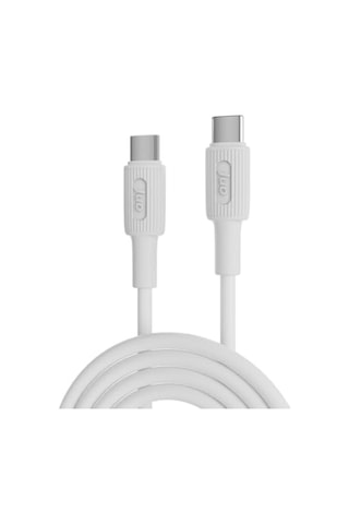 60w Usb Type-c To Type-c Silikon Hızlı Şarj Ve Data Kablosu Beyaz 2 Metre Diğer