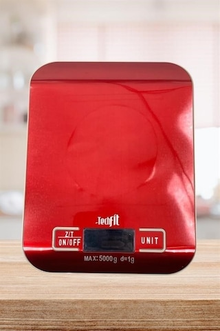 Hobibahçem Tf 1002 Hassas Ölçümlü Maksimum 5 Kg Kapasiteli Led Ekran Platin Dijital Mutfak Tartısı Gümüş