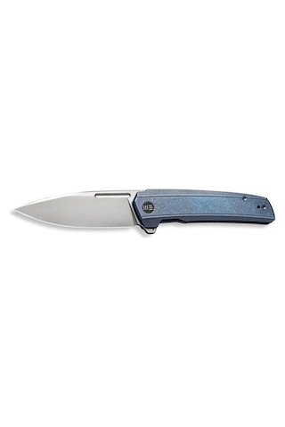 We Knife Speedster Blue Titanium Handle Black Stonewashed Cpm 20cv Blade Kamp Çakı Mavi