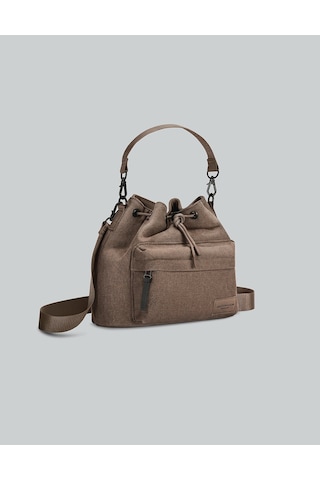 Gaston Luga Splash Bucket Crossbody Çanta - Kahverengi Kaherengi