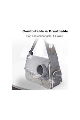 Qingmipy Taşınabilir Kedi Köpek Taşıma Çantası - Nefes Alabilir, Hafif Ve Konforlu